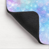 Schöne farbenfrohe glitzernde Hintergrund Mousepad (Ecke)