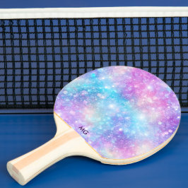Schöne farbenfrohe glitzernde Hintergrund Tischtennis Schläger