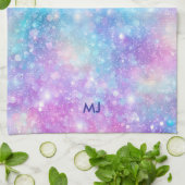 Schöne farbenfrohe glitzernde irisierende Hintergr Geschirrtuch (Gefaltet)