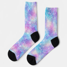 Schöne farbenfrohe glitzernde irisierende Hintergr Socken