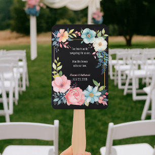 Schöne farbenfrohe Hochzeit der Flora Fächer