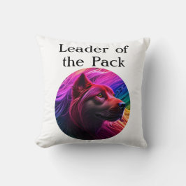 Schöne, farbenfrohe Hunde Kunst Kissen