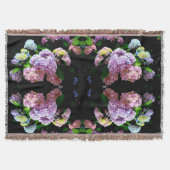 Schöne, farbenfrohe Hydrangeas pink lila blau Decke (Vorderseite)