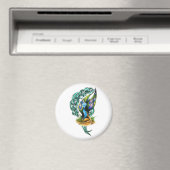 Schöne farbenfrohe keltische Fee Magnet (In Situ (Geschirrspüler))