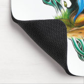 Schöne farbenfrohe keltische Fee Mousepad (Ecke)