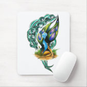 Schöne farbenfrohe keltische Fee Mousepad (Mit Mouse)