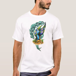 Schöne farbenfrohe keltische Fee T-Shirt