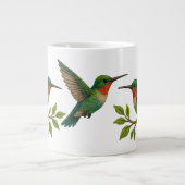 Schöne farbenfrohe Kolibris Jumbo-Tasse (Vorderseite)