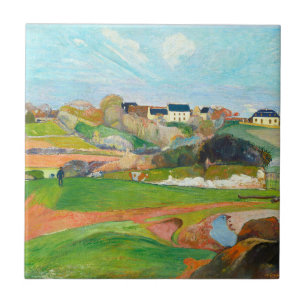 Schöne, farbenfrohe Landschaft Fliese