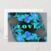 Schöne farbenfrohe Love Universum Vektordesign Kun Ankündigungspostkarte (Vorne/Hinten)