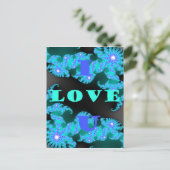 Schöne farbenfrohe Love Universum Vektordesign Kun Ankündigungspostkarte (Stehend Vorderseite)