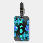 Schöne farbenfrohe Love Universum Vektordesign Kun Gepäckanhänger (Vorderseite vertikal)