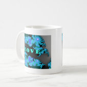 Schöne farbenfrohe Love Universum Vektordesign Kun Kaffeetasse (Vorderseite Links)