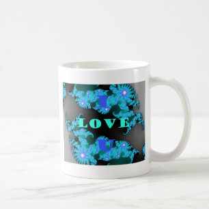 Schöne farbenfrohe Love Universum Vektordesign Kun Kaffeetasse