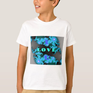 Schöne farbenfrohe Love Universum Vektordesign Kun T-Shirt
