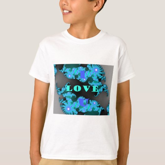 Schöne farbenfrohe Love Universum Vektordesign Kun T-Shirt (Vorderseite)