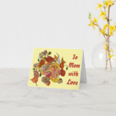 schöne farbenfrohe Mohnwasserfarbe auf gelb Karte (Gelbe Blume)