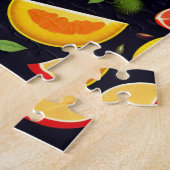 Schöne, farbenfrohe Muster Früchte Puzzle (Seite)