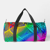 Schöne, farbenfrohe Neonlicht Duffle Bag (Rückseite)