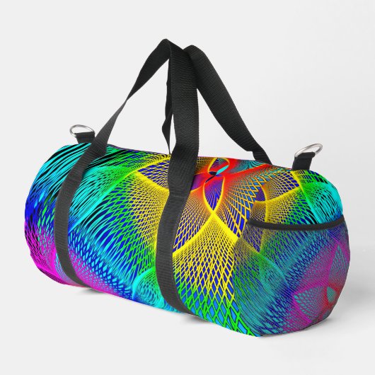 Schöne, farbenfrohe Neonlicht Duffle Bag (Rechte Ecke)