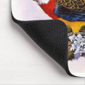 Schöne farbenfrohe Papageien Mousepad (Ecke)
