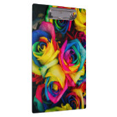 Schöne farbenfrohe Rose Klemmbrett (Rechts)