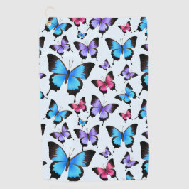 Schöne farbenfrohe Schmetterlinge Golfhandtuch