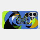 Schöne farbenfrohe Silhouette Illustrationen Case-Mate iPhone Hülle (Rückseite (Horizontal))