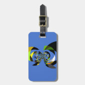 Schöne farbenfrohe Silhouette Illustrationen Gepäckanhänger (Vorderseite vertikal)