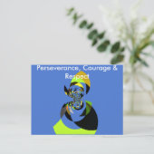 Schöne farbenfrohe Silhouette Illustrationen Postkarte (Stehend Vorderseite)