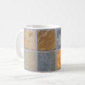 Schöne, farbenfrohe Steintafel Kaffeetasse (Vorderseite Links)