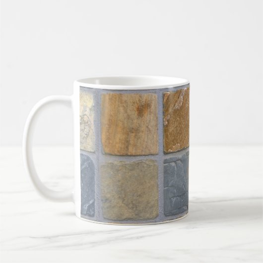 Schöne, farbenfrohe Steintafel Kaffeetasse (Links)