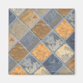Schöne, farbenfrohe Steintafel Magnet (Vorne)