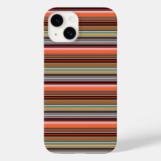 Schöne farbenfrohe Streifen Case-Mate iPhone Hülle (Rückseite)