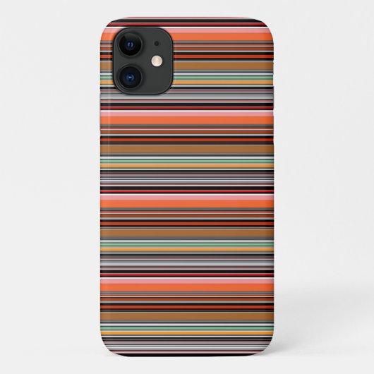 Schöne farbenfrohe Streifen Case-Mate iPhone Hülle (Rückseite)