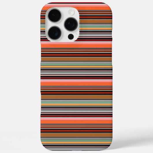 Schöne farbenfrohe Streifen Case-Mate iPhone Hülle (Rückseite)