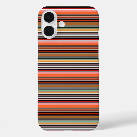 Schöne farbenfrohe Streifen Case-Mate iPhone Hülle (Rückseite)