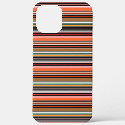 Schöne farbenfrohe Streifen Case-Mate iPhone Hülle (Rückseite)