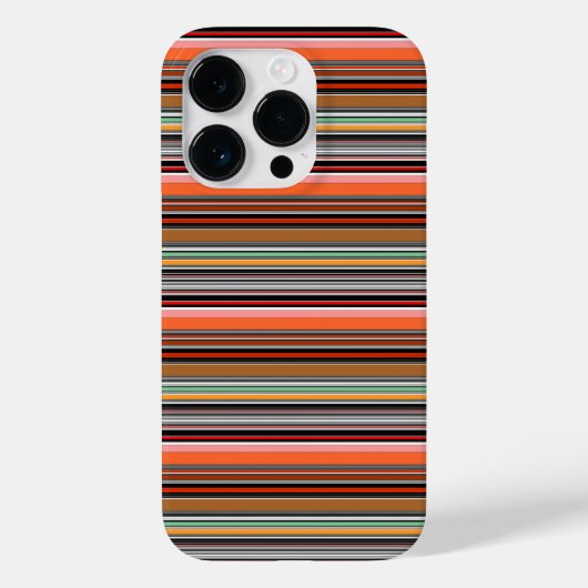 Schöne farbenfrohe Streifen Case-Mate iPhone Hülle (Rückseite)