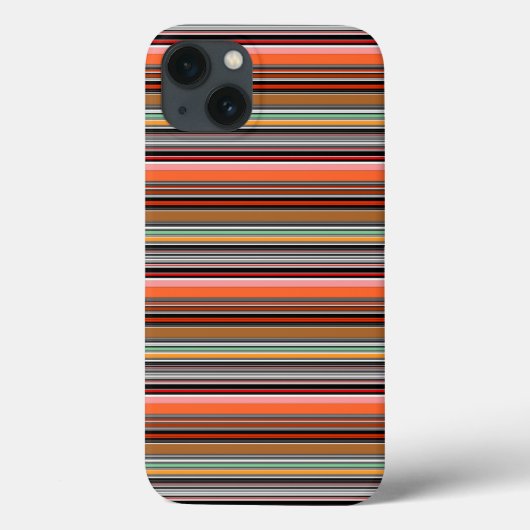Schöne farbenfrohe Streifen Case-Mate iPhone Hülle (Rückseite)