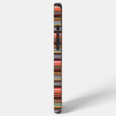 Schöne farbenfrohe Streifen iPhone Hülle (Linke Seite)