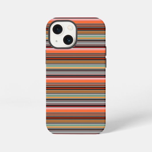 Schöne farbenfrohe Streifen iPhone Hülle (Rückseite)