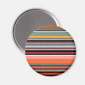Schöne farbenfrohe Streifen Magnet (Vorderseite/Rückseite)