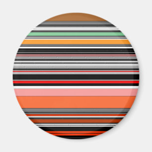 Schöne farbenfrohe Streifen Magnet