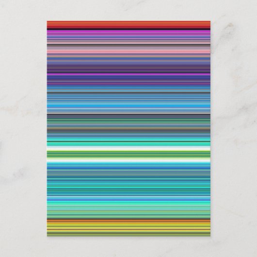 schöne farbenfrohe Streifen Postkarte (Vorderseite)