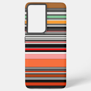 Schöne farbenfrohe Streifen Samsung Galaxy Hülle