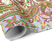 Schöne farbenfrohe Textur Geschenkpapier (Rolleneckpunkt)