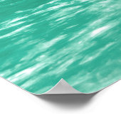 Schöne Farbenfrohe tropische Wasserfall Natur Poster (Ecke)