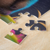 Schöne farbenfrohe Wasserfarbe Puzzle (Seite)
