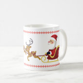 Schöne farbenfrohe Weihnachtsfeier Tasse (VorderseiteRechts)